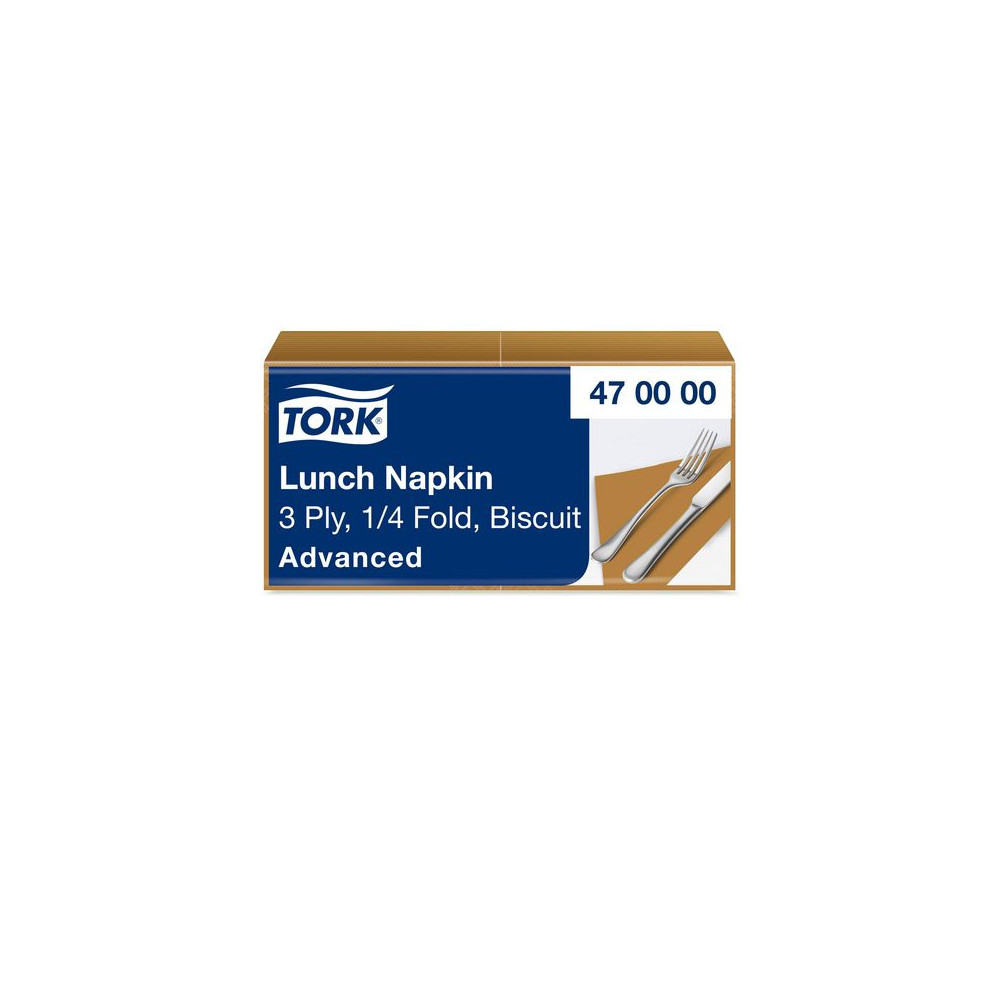 Produktbild för Servett TORK Lunch 3-lags beige 150/fp
