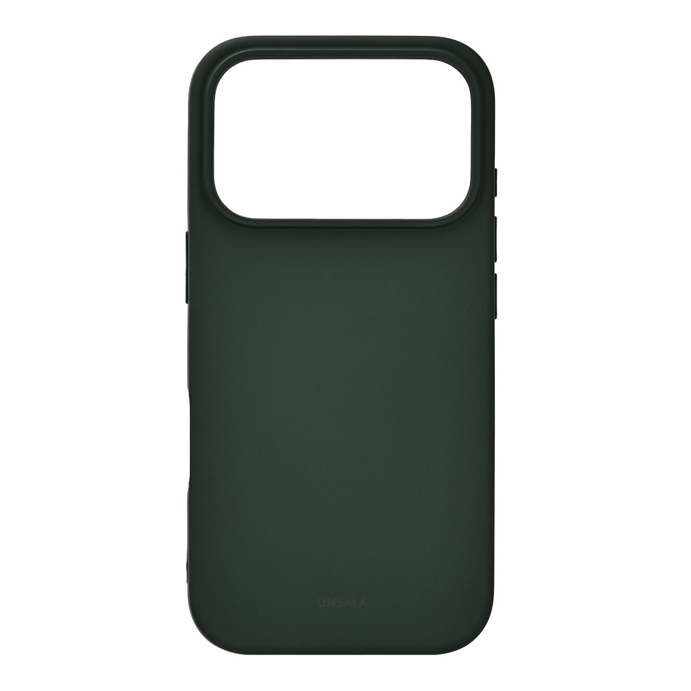 Produktbild för Back Sil Touch Recycled MagSerie iPhone 17 Pro Olive Green
