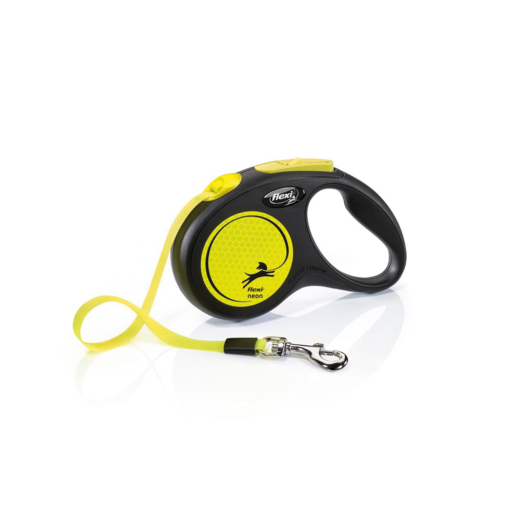 Produktbild för Flexi Neon Reflect S Band 5m/max 15kg