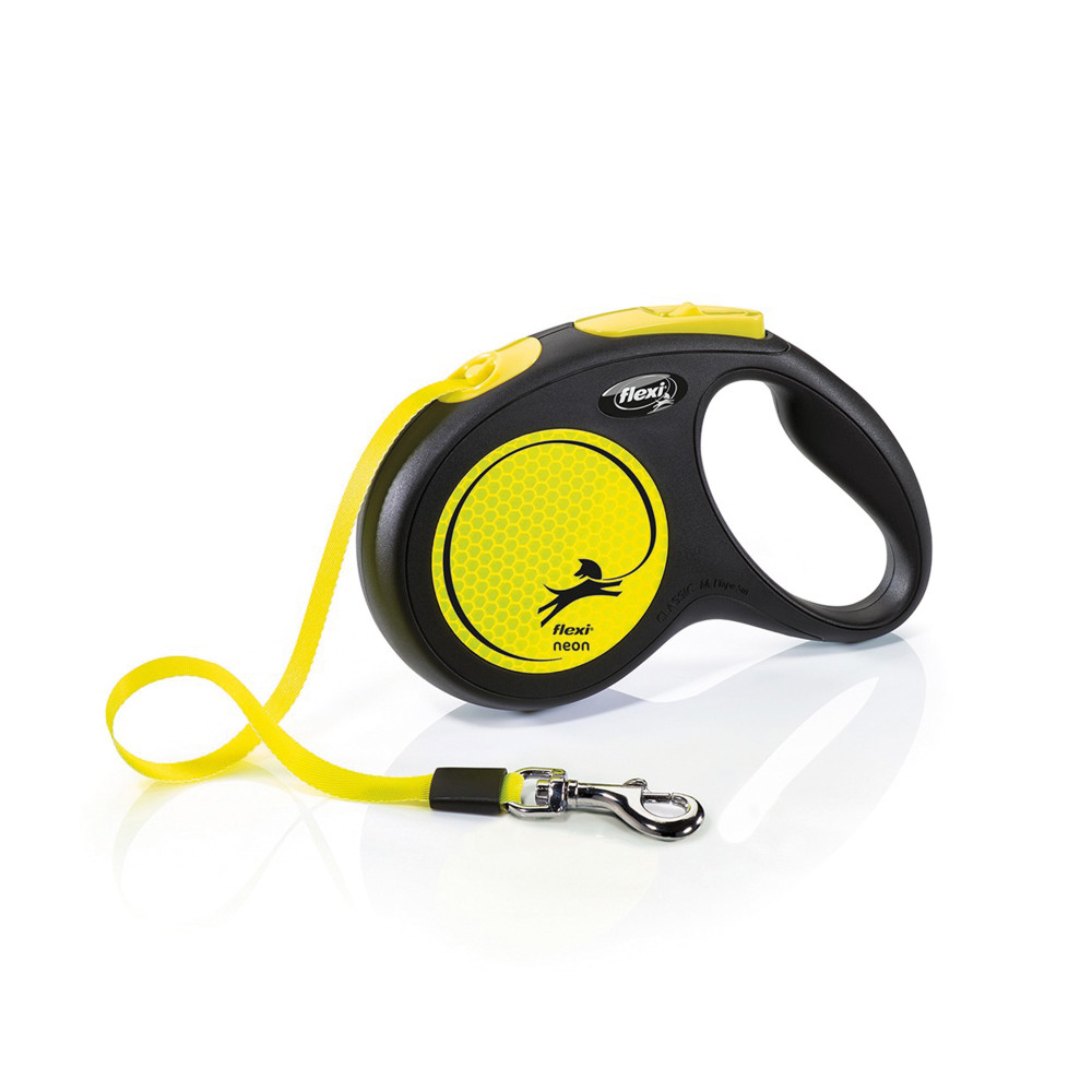 Produktbild för Flexi Neon Reflect M Band 5m/max 25kg