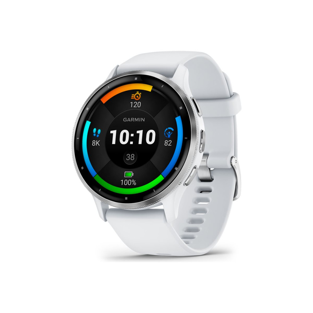 Produktbild för Garmin Venu 3 - whitestone fiberförstärkt polymer - smart klocka med band - 8 GB