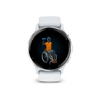 Produktbild för Garmin Venu 3 - whitestone fiberförstärkt polymer - smart klocka med band - 8 GB