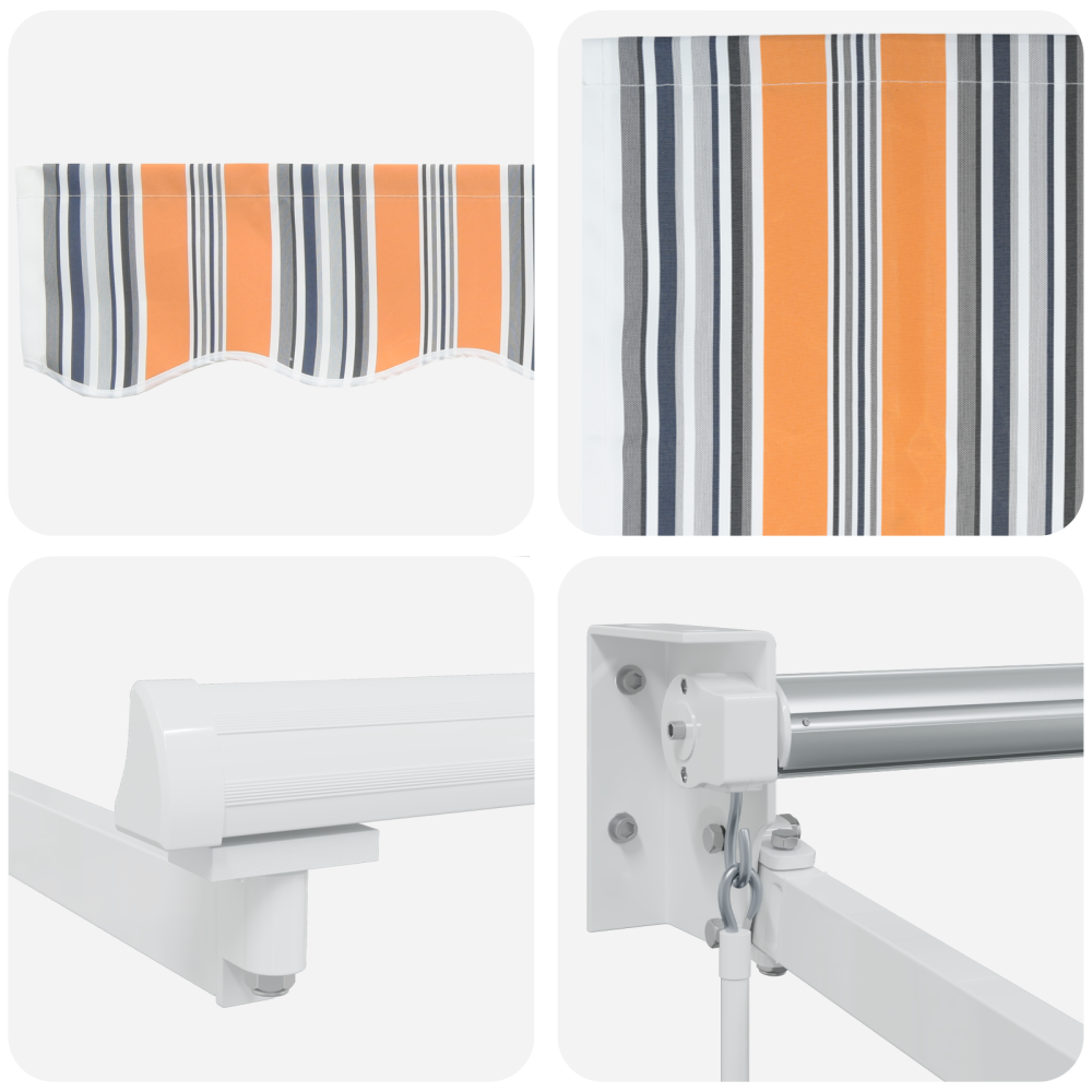Produktbild för Utdragbar markis Flerfärgsdesign 300 x 250 x 165 cm