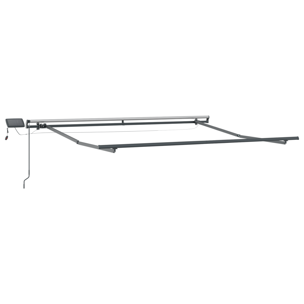 Produktbild för Utdragbar markis Flerfärgsdesign 300 x 250 cm Duk och Aluminium