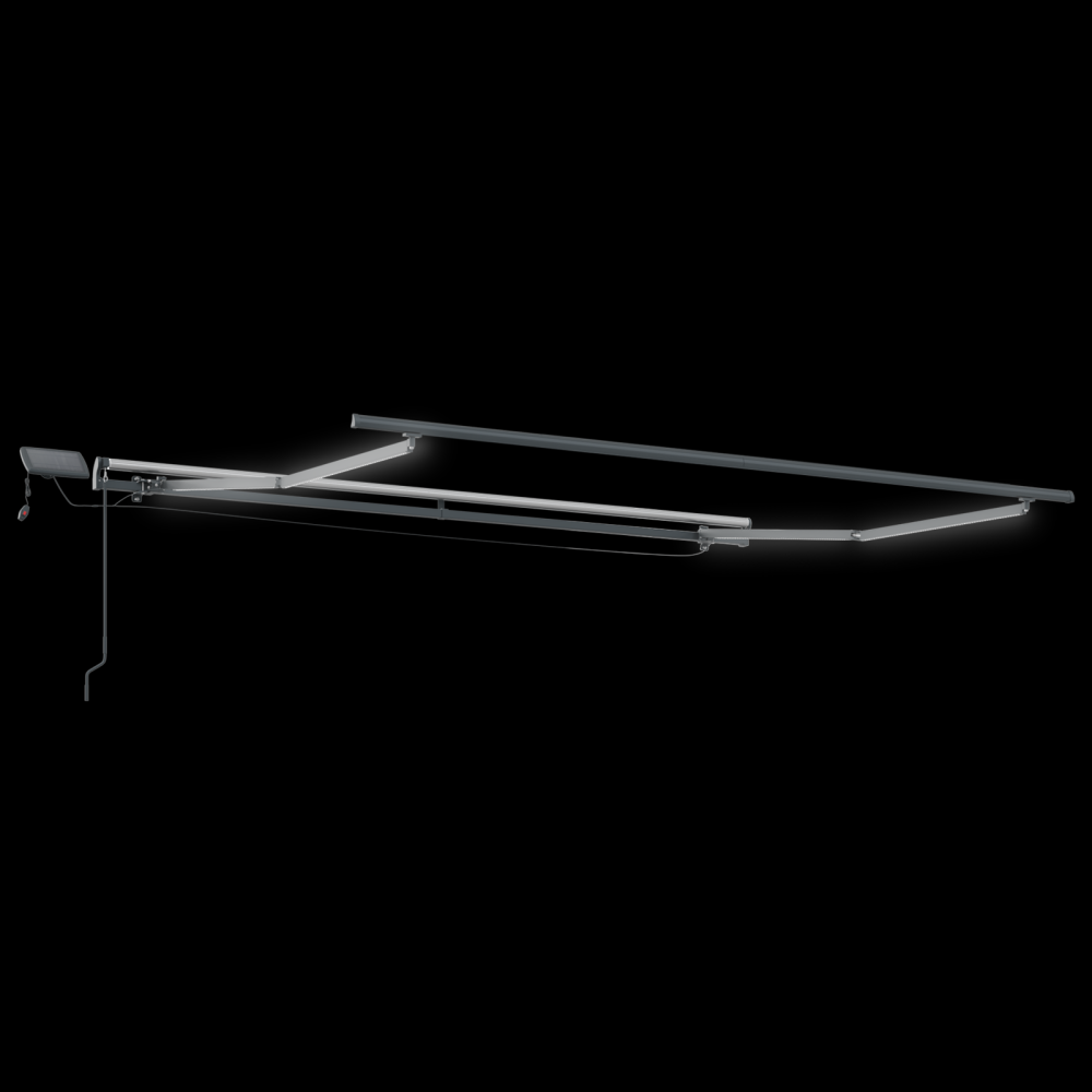Produktbild för Utdragbar markis Flerfärgsdesign 300 x 250 cm Duk och Aluminium