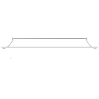 Produktbild för Utdragbar markis Röd och Vit 350 x 250 cm
