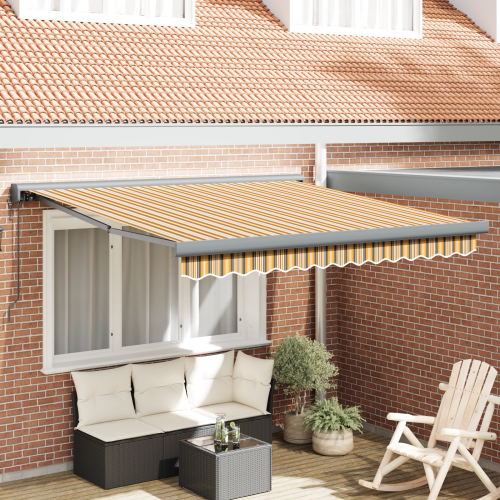 vidaXL Markis Flerfärgsdesign 350 x 250 x 165 cm - Markiser & Tillbehör