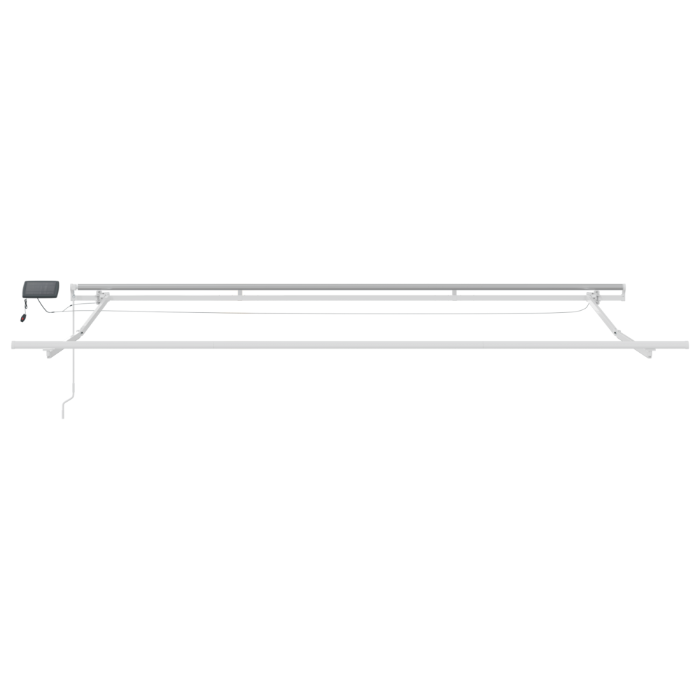 Produktbild för Utdragbar markis Flerfärgsdesign 400 × 300 cm Duk och Aluminium