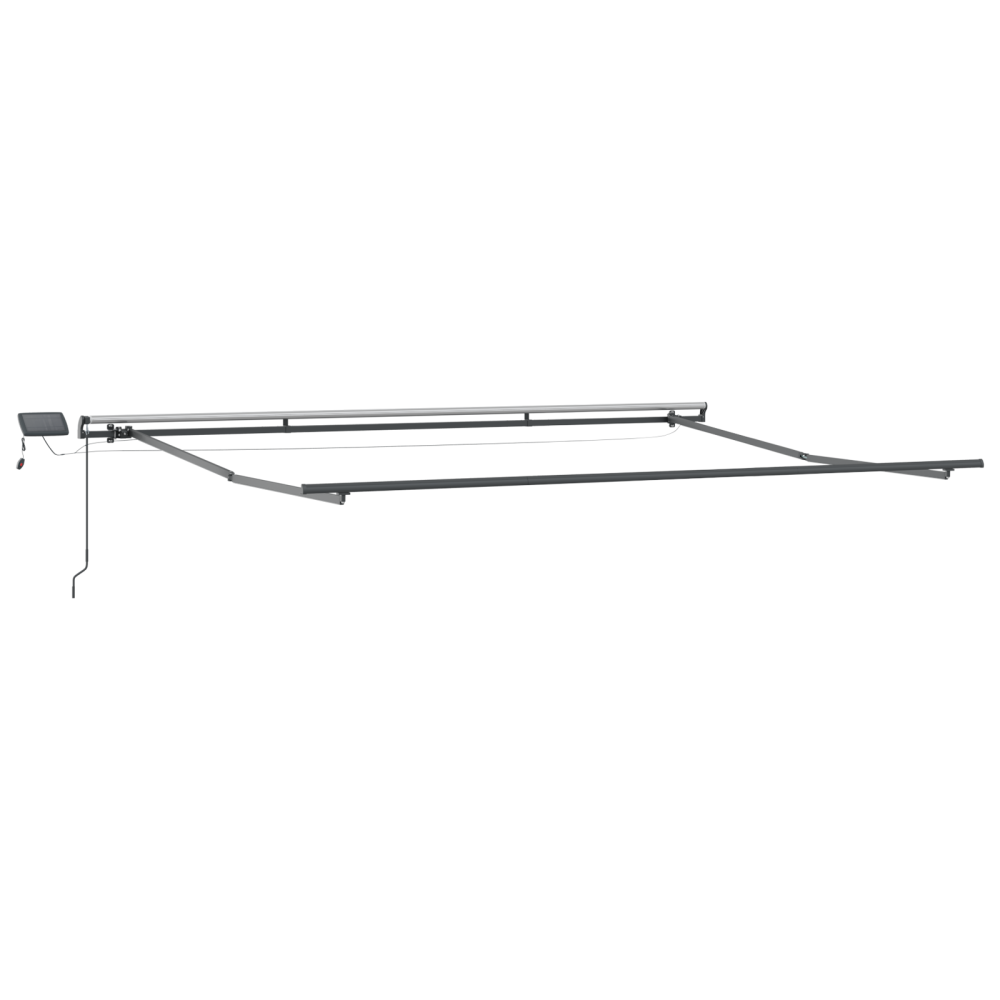 Produktbild för Utdragbar markis Flerfärgsdesign 400 × 300 cm Duk och Aluminium