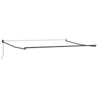 Produktbild för Utdragbar markis Röd 400 × 300 cm 100% Polyester och Aluminium