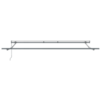 Produktbild för Utdragbar markis orange och brun 400 × 350 cm Duk och Aluminium