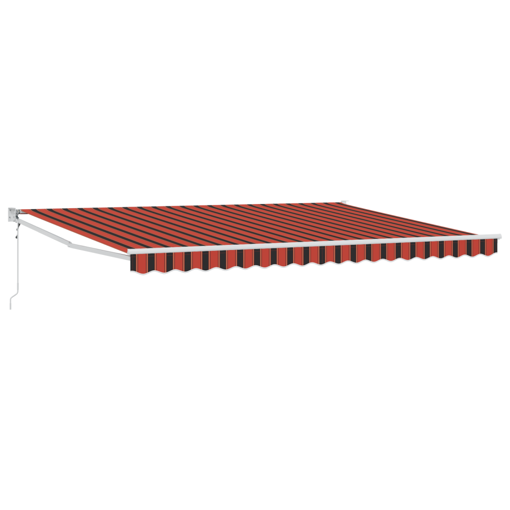 Produktbild för Utdragbar markis Orange och Brunt 450 x 300 x 165 cm