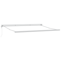 Produktbild för Utdragbar markis Orange och Brunt 450 x 300 x 165 cm