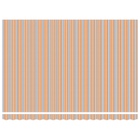 Produktbild för Utdragbar markis Flerfärgsdesign 450 × 300 cm Duk och Aluminium