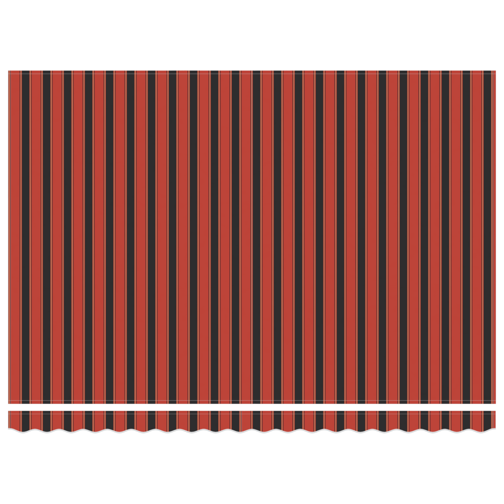 Produktbild för Utdragbar markis Orange och Brunt 450 × 350 cm Polyester
