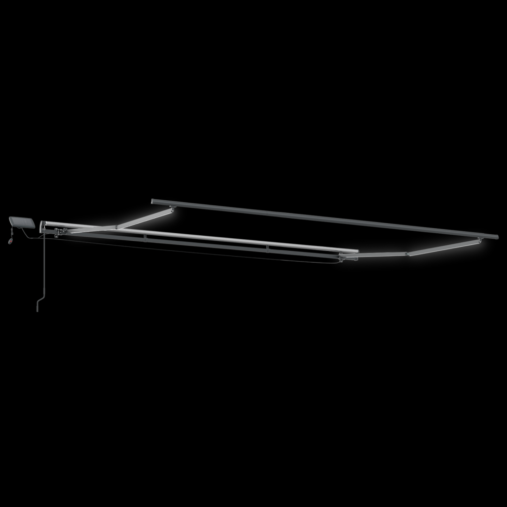 Produktbild för Utdragbar markis Flerfärgsdesign 450 × 350 cm Duk och Aluminium