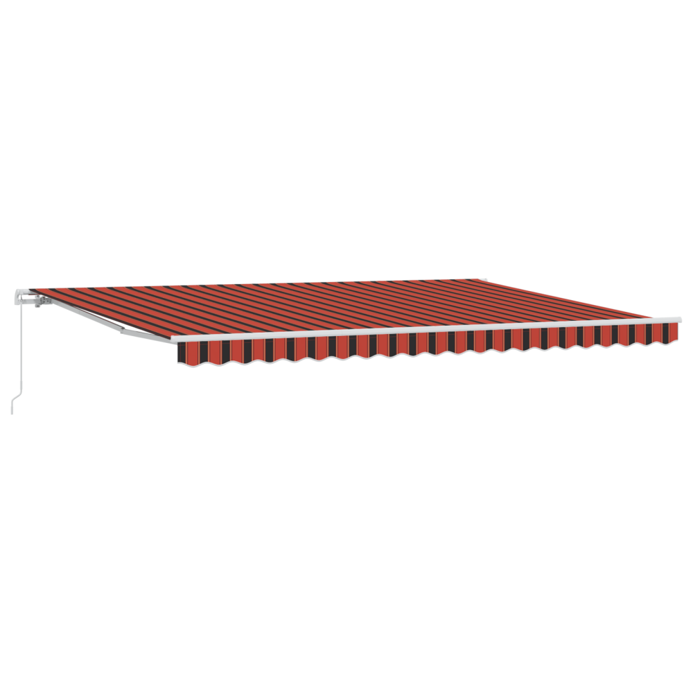 Produktbild för Utdragbar markis Orange och Brunt 500 x 300 x 165 cm