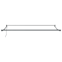 Produktbild för Markis Röd och Vit 500 x 300 x 165 cm Polyester och metall