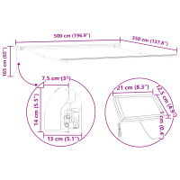 Produktbild för Utdragbar markis Röd och Vit 500 × 350 cm Duk och Aluminium