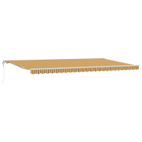 Produktbild för Utdragbar markis Flerfärgsdesign 600 × 350 cm Duk och Aluminium