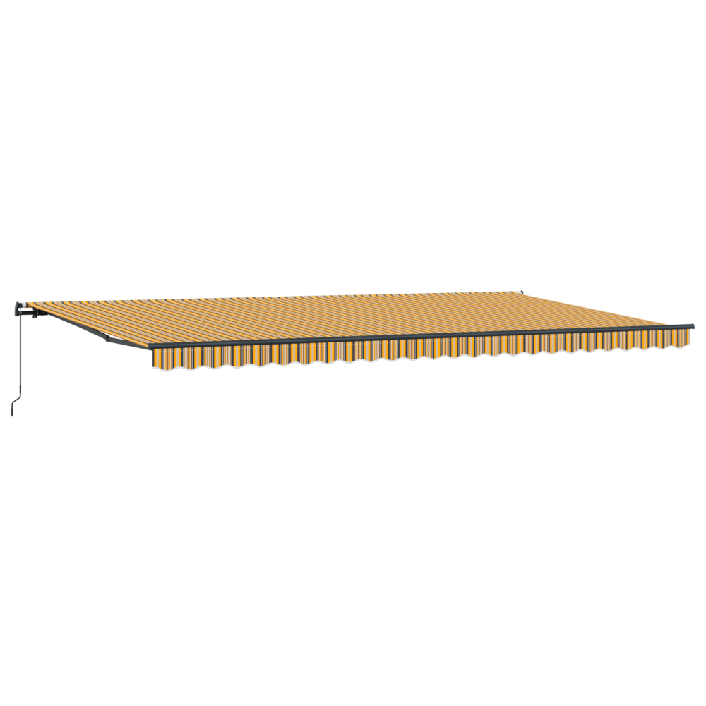 Produktbild för Utdragbar markis Flerfärgsdesign 600 × 350 cm