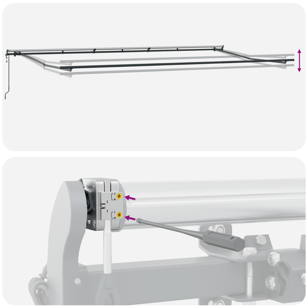 Produktbild för Utdragbar markis Flerfärgsdesign 600 × 350 cm Duk och Aluminium