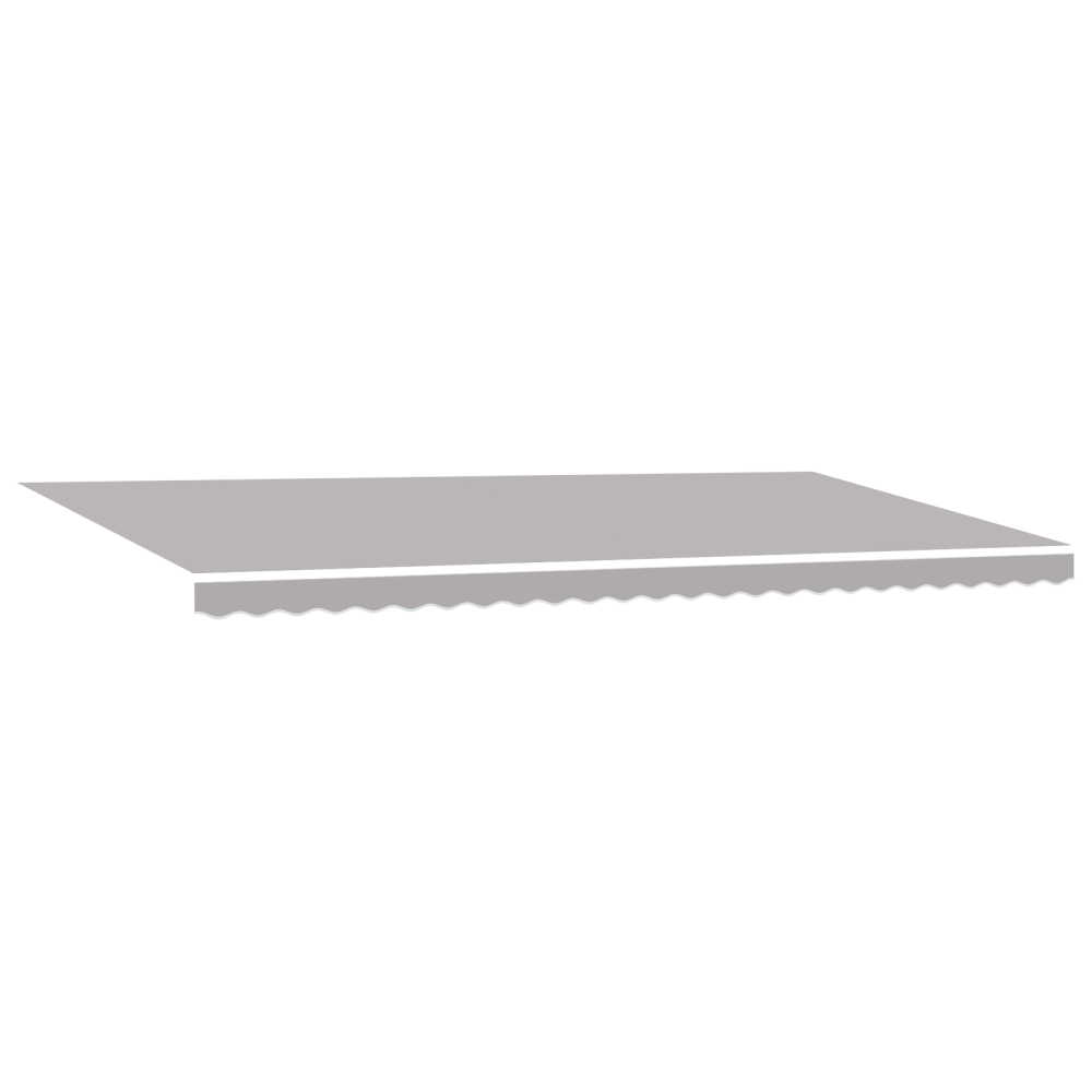 Produktbild för Utdragbar markis Ljusgrå 600 × 350 cm Duk och Aluminium