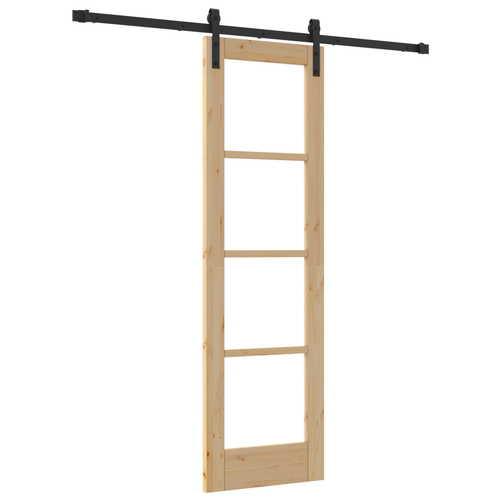 Produktbild för Skjutdörr ORKDAL Naturfärg 61 x 198,5 cm