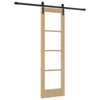 Produktbild för Skjutdörr ORKDAL Naturfärg 61 x 198,5 cm