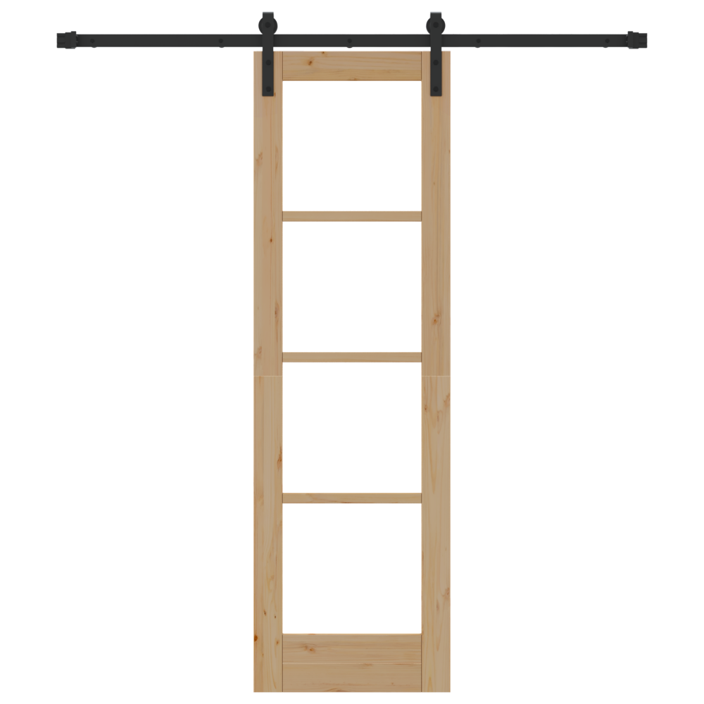 Produktbild för Skjutdörr ORKDAL Naturfärg 61 x 198,5 cm