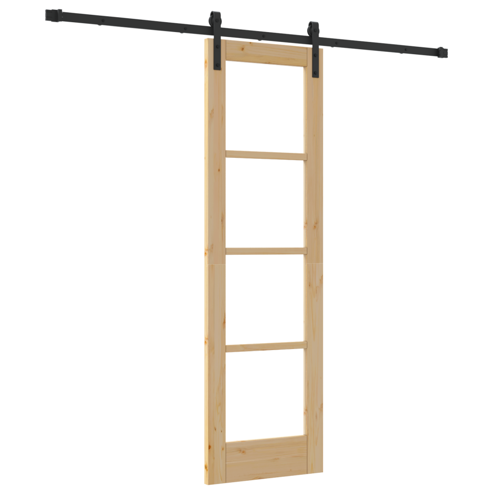 Produktbild för Skjutdörr ORKDAL Naturfärg 61 x 198,5 cm