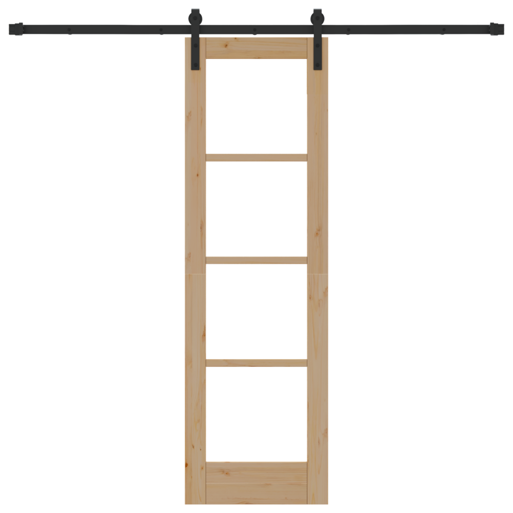 Produktbild för Skjutdörr ORKDAL Naturfärg 61 x 198,5 cm