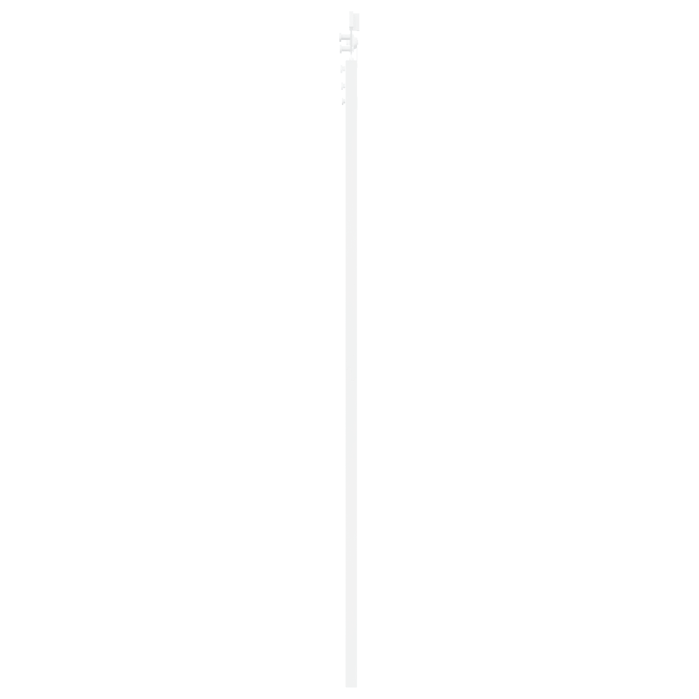 Produktbild för Skjutdörr ORKDAL Vit 93 x 202 cm Massivt tallträ och glas