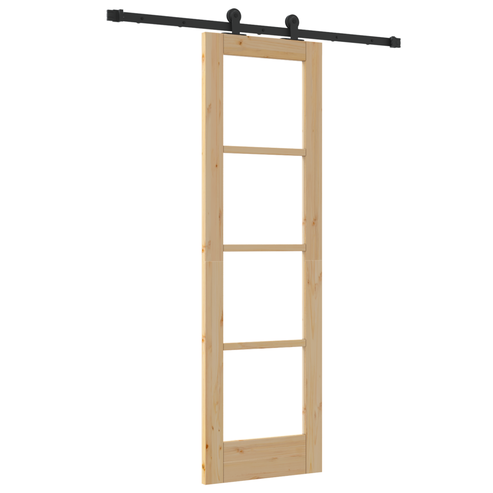 Produktbild för Skjutdörr ORKDAL Naturfärg 61 x 198,5 cm