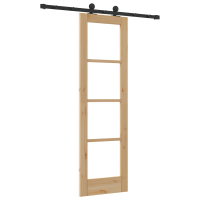 Produktbild för Skjutdörr ORKDAL Naturfärg 61 x 198,5 cm