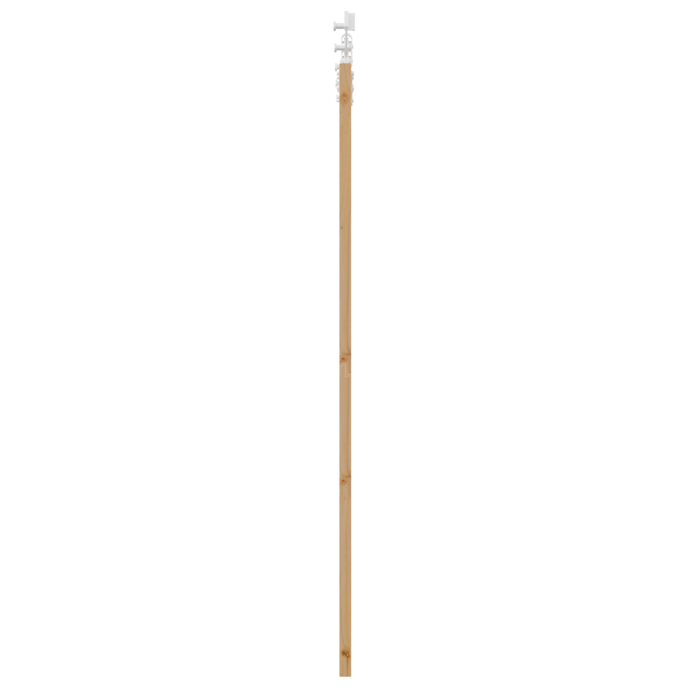 Produktbild för Skjutdörr Naturfärg 61 x 198,5 cm Massivt tallträ och glas