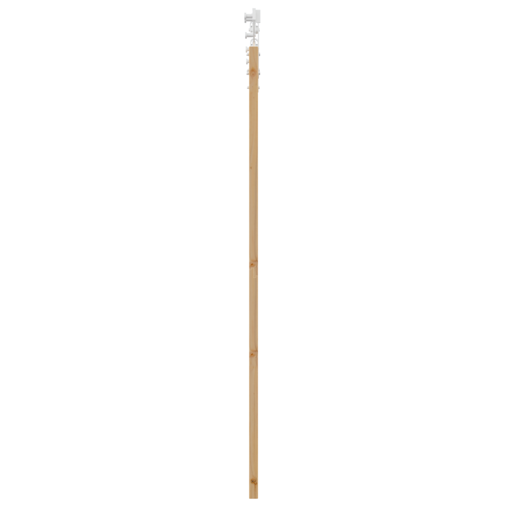 Produktbild för Skjutdörr Naturfärg 61 x 198,5 cm Massivt tallträ och glas