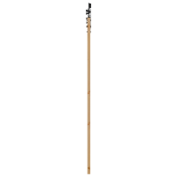 Produktbild för Skjutdörr Naturlig och svart 61 x 198,5 cm