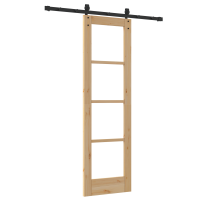 Produktbild för Skjutdörr ORKDAL Naturfärg 61 x 198,5 cm