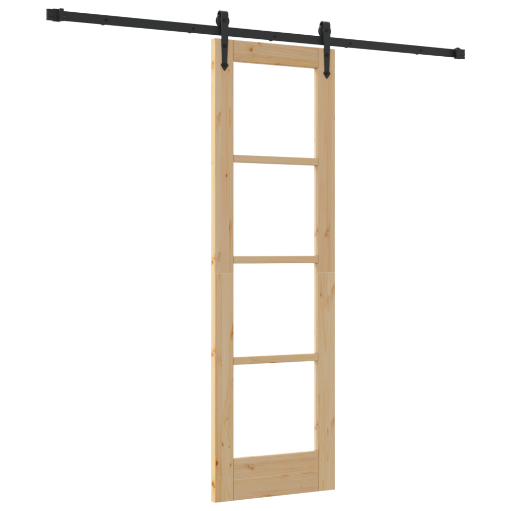 Produktbild för Skjutdörr ORKDAL Naturfärg 61 x 198,5 cm