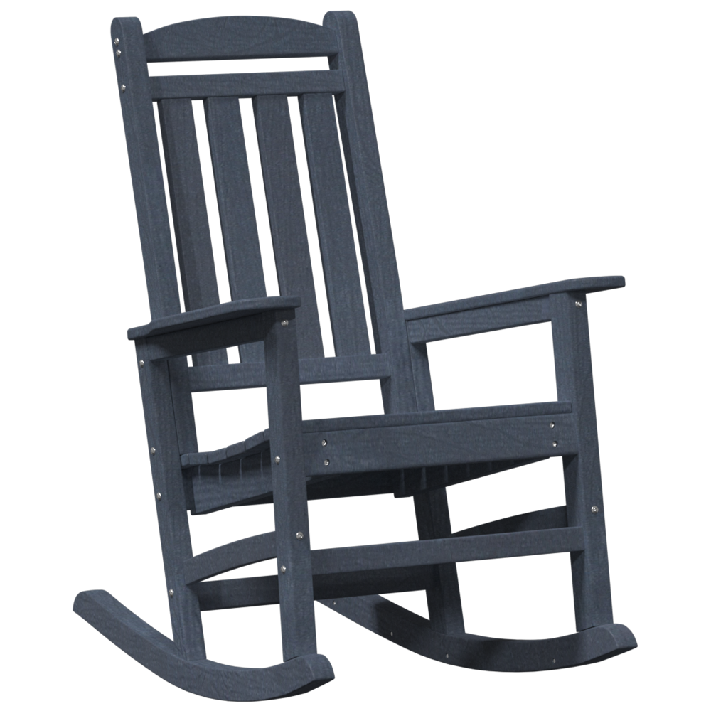 Produktbild för Gungstol 2 pcs Marinblå 92 x 70 x 108 cm polyeten