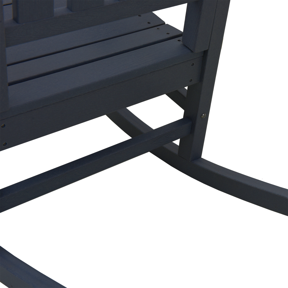 Produktbild för Gungstol 2 pcs Marinblå 92 x 70 x 108 cm polyeten