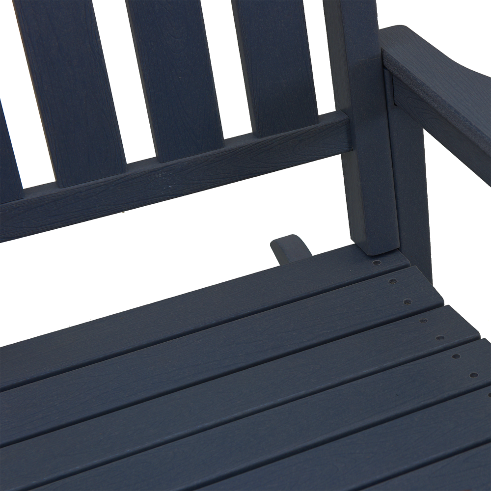 Produktbild för Gungstol 2 pcs Marinblå 92 x 70 x 108 cm polyeten