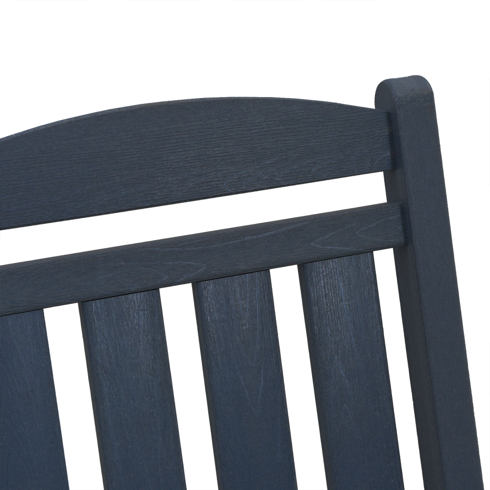 Produktbild för Gungstol 2 pcs Marinblå 92 x 70 x 108 cm polyeten