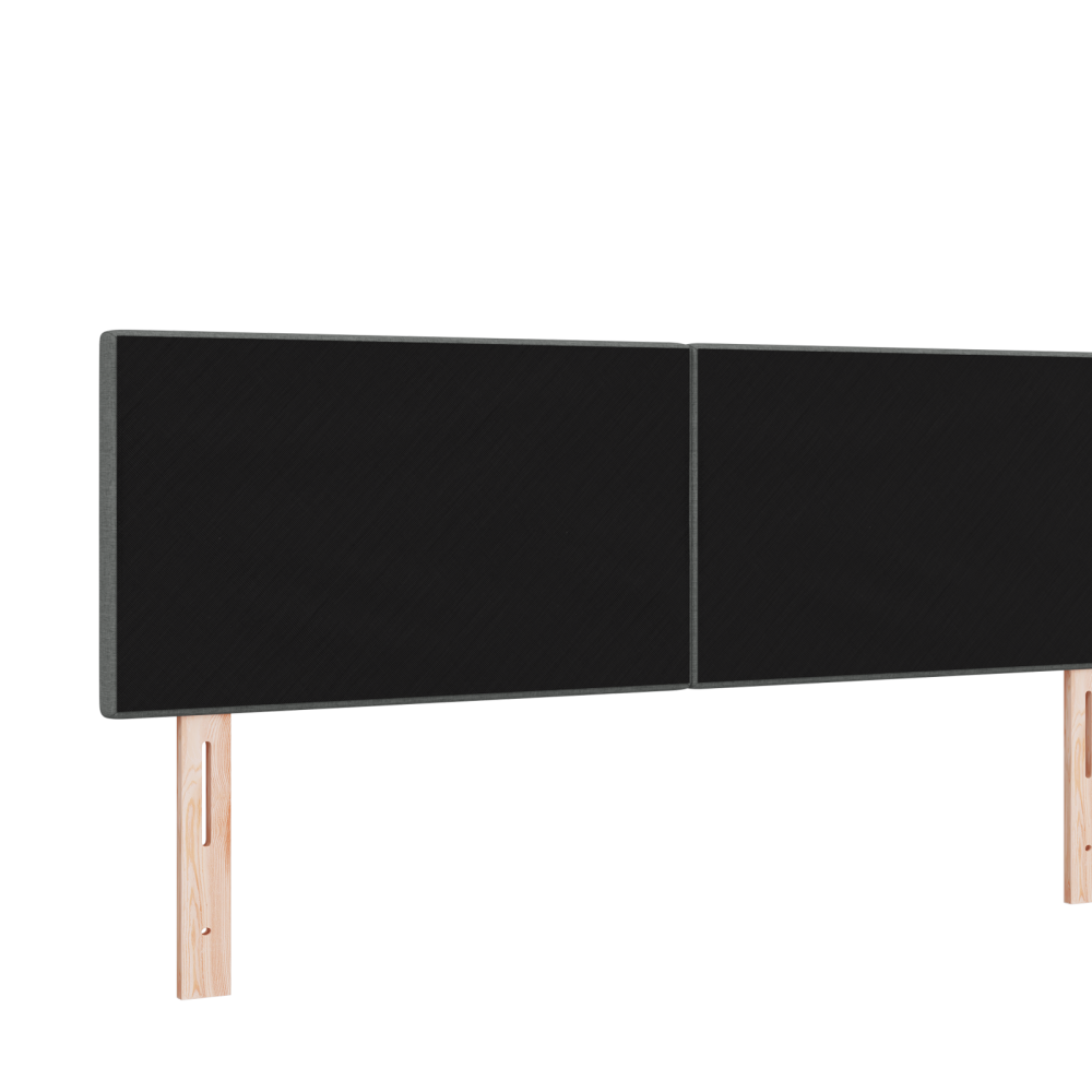 Produktbild för LED huvuddyna med LED-ljusslingor Mörkgrå 144 cm tyg