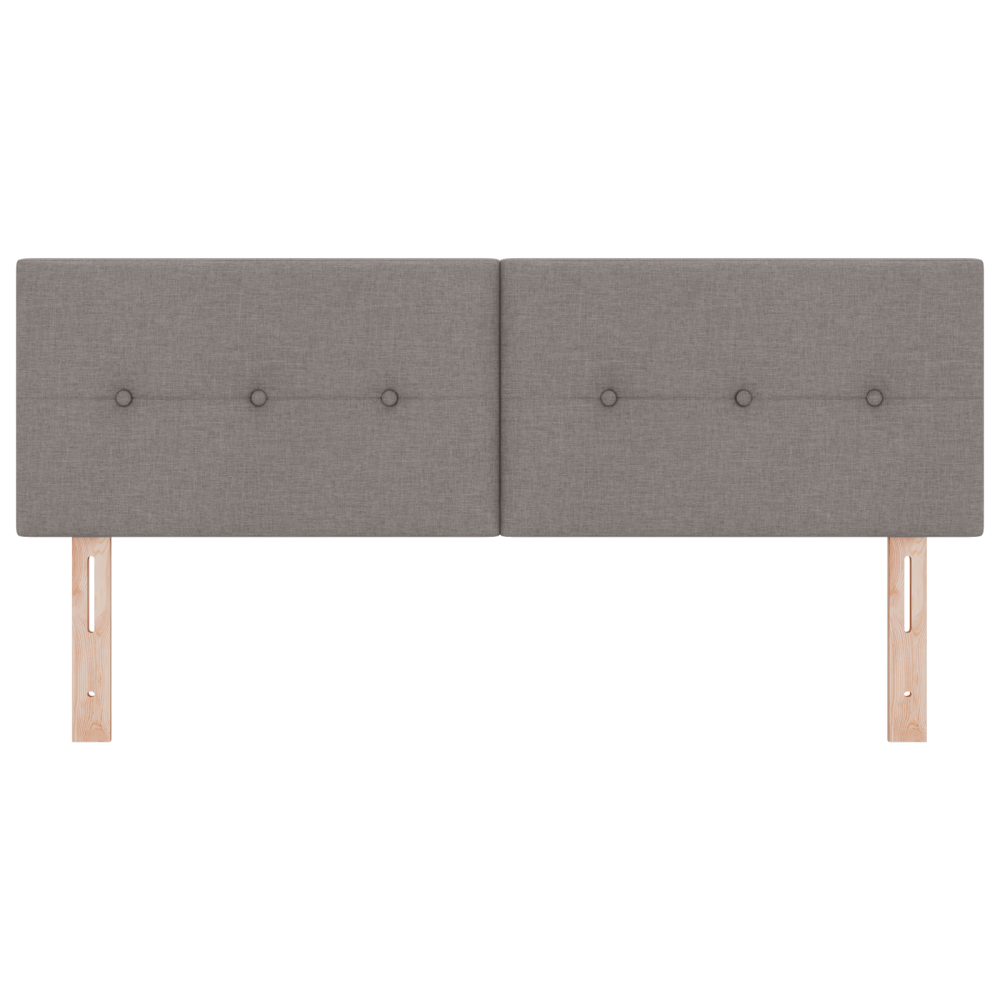 Produktbild för LED huvuddyna med LED-ljusslingor Taupe 160 cm tyg