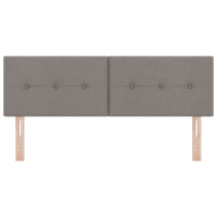 Produktbild för LED huvuddyna med LED-ljusslingor Taupe 160 cm tyg