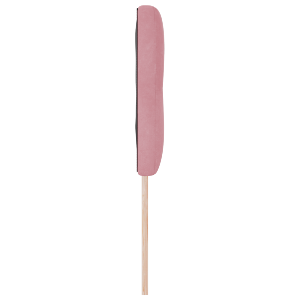 Produktbild för LED huvuddyna med LED-ljusslingor Rosa 160 cm Sammet