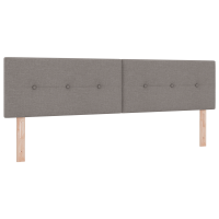 Produktbild för LED huvuddyna med LED-ljusslingor Taupe 180 cm tyg