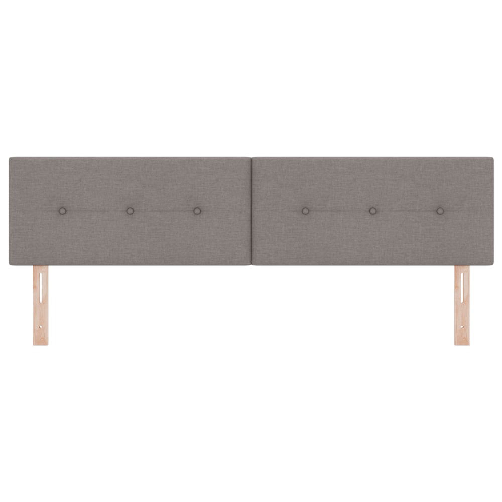 Produktbild för LED huvuddyna med LED-ljusslingor Taupe 180 cm tyg
